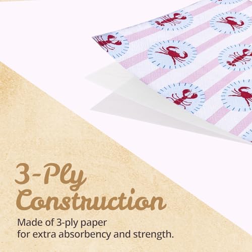 Confettiville Decorative Floral Paper Napkins - 50 Sheets, 3-Ply, 6.5"