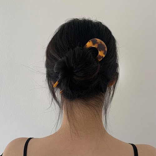 Canitor 5.4-Inch Large Tortoise Shell Hair Pin for Thick Hair