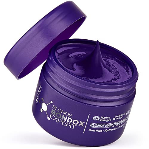 Amazonliss Purple Toning Keratin Hair Mask for Blonde Hair - 2.82 oz