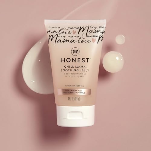 The Honest Company Mama Chill Soothing Jelly, Cooling Formula for Itchy Dry Growing Belly, Aloe and Eucalyptus Infused, 4 fl oz