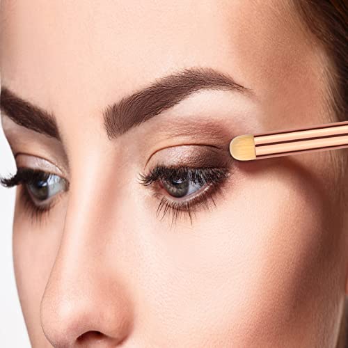 Professional 3-Piece Eye Makeup Brush Set for Blending & Concealer