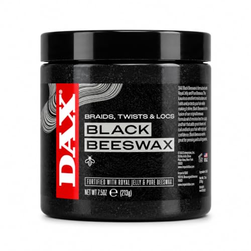 DAX Black Beeswax Hair Wax for Braids, Twists & Locs 7.5 oz (Pack of 1)