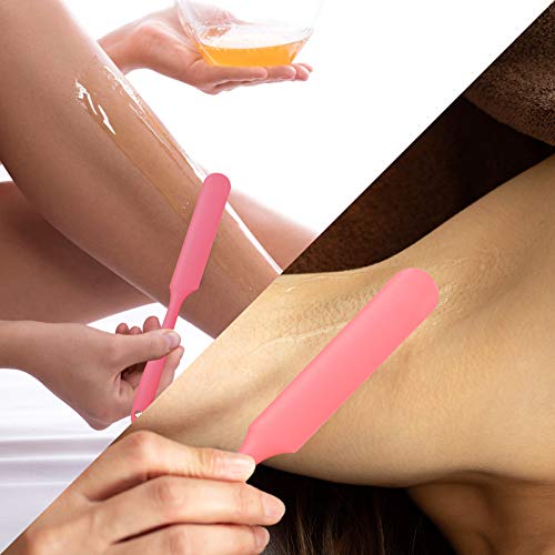 Mudder 3-Pack Silicone Wax Spatulas for Hair Removal - Non-Stick Applicators