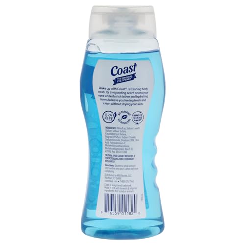 Coast 2-in-1 Hair and Body Wash - Hydrating Formula, 18 fl oz