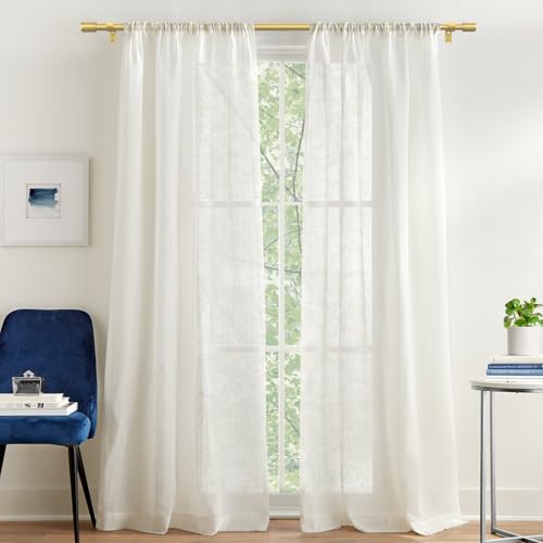 GXOACKJ Adjustable Gold Curtain Rods 28-60 Inches with Brackets