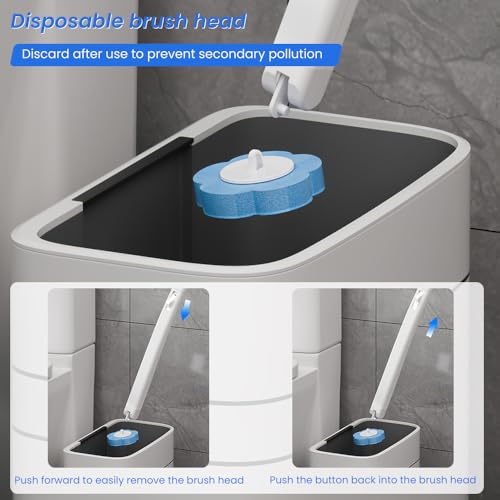 Ariie Toilet Cleaning System with 24 Disposable Brush Refills