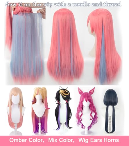 SutouriiByuutii 24x40in Straight Synthetic Hair Weft Extensions - Black, 2PCS