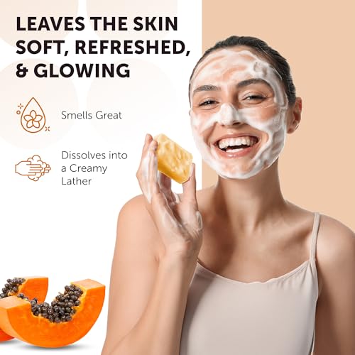VALITIC Papaya & Turmeric Kojic Acid Dark Spot Correcting Soap Bar 3.5 oz (Pack of 2)