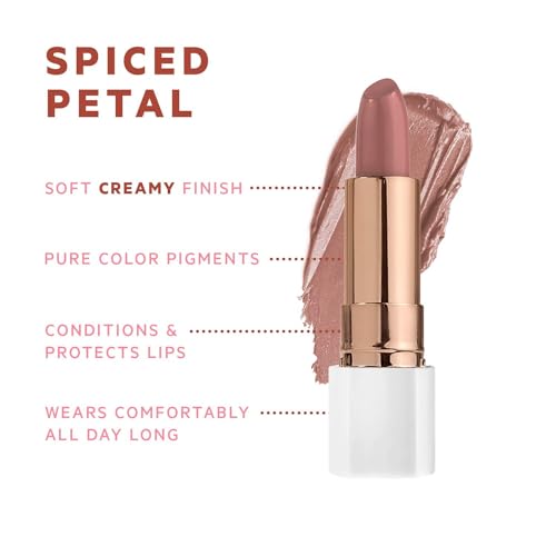FLOWER Beauty Petal Pout Lipstick - Spiced Petal Creamy Formula