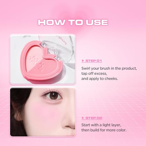 lilybyred Luv Beam Cheek Duo - Heart-Shaped Dual-Tone Powder Blush