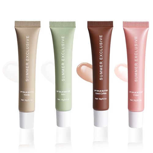 Yabacado Summer Lip Balm Butter Set - 4pcs for Hydration & Care