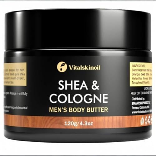 Men's Shea Butter Body Cream - Cologne Scented Moisturizer