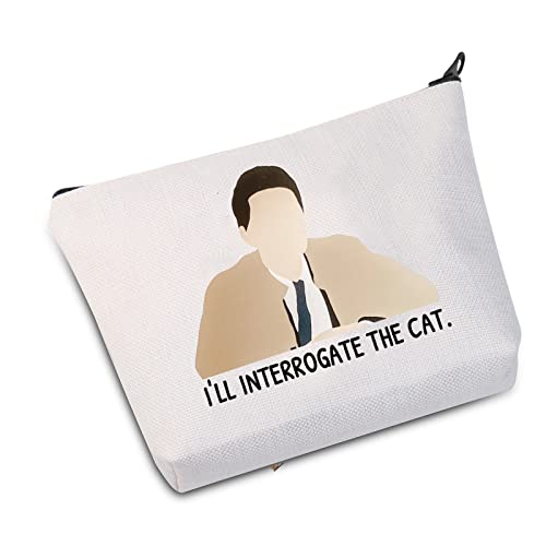 Interrogate the Cat Makeup Bag - JXGZSO Travel Pouch