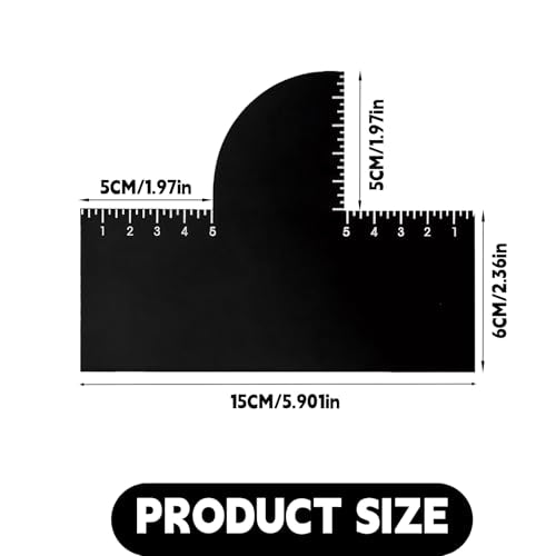 Barber Enhancement Card with Measurement Indicators - Hairline & Beard Shaping Tool