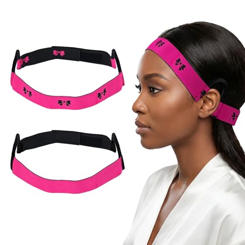 C-Shaped Ear Cut Out Wig Band for Lace Front Wigs - 2 Pack