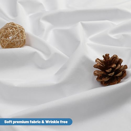 Water-Repellent Polyester Shower Curtain Liner 36x72 - Quick Dry & Magnetic