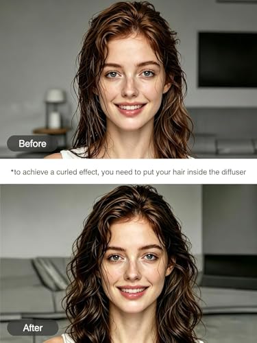 Meborll Hair Diffuser Attachment for Curly Hair - Universal Fit