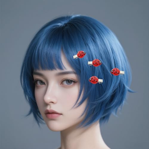 10 Pcs Ladybug Hair Clips Set for Teens & Women - Cute Decorative Accessories