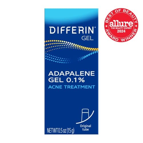 Differin Acne Treatment Gel with 0.1% Adapalene - 15g Tube