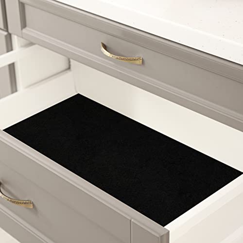 CRE8TIVE Self-Adhesive Black Velvet Drawer Liner, 12"x80"