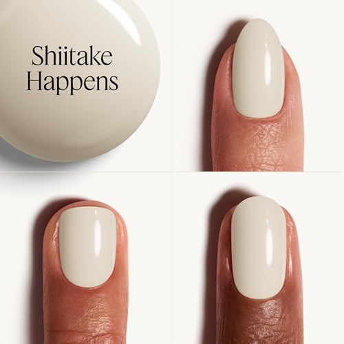 essie Shiitake Happens Nail Polish - Vegan Gray Beige Color, 0.46 fl oz