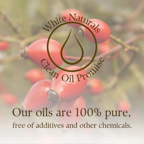 White Naturals Organic Rosehip Seed Oil - Cold Pressed Face & Body Oil, 4oz