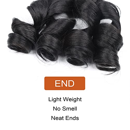 16 Inch French Curly Braiding Hair - 8 Packs Natural Black Extensions