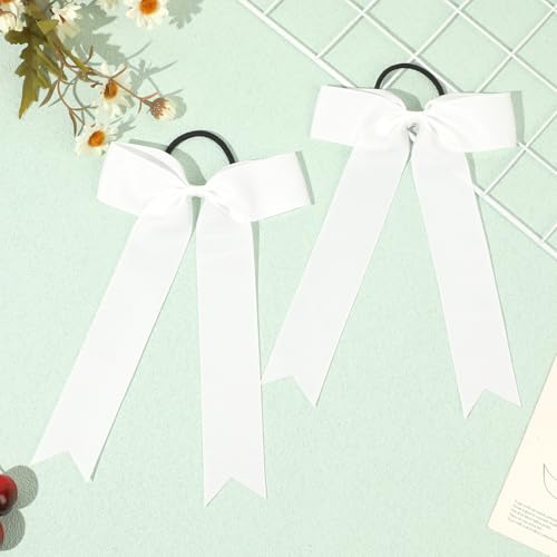 CEELGON 20-Pack Collegiate Cheer Bows - 5.5" x 9" Grosgrain Hair Elastics