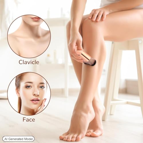 KINGMAS Vegan Self Tanner Brush for Smooth Body Makeup Application