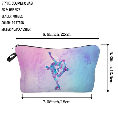 Livel lhood Figure Skating Cute Small Makeup Bag - Figure Skating 01