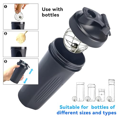 SNAIL GARDEN Stainless Steel Shaker Balls - 3 Pcs Mixing Balls for Protein Shaker Bottles