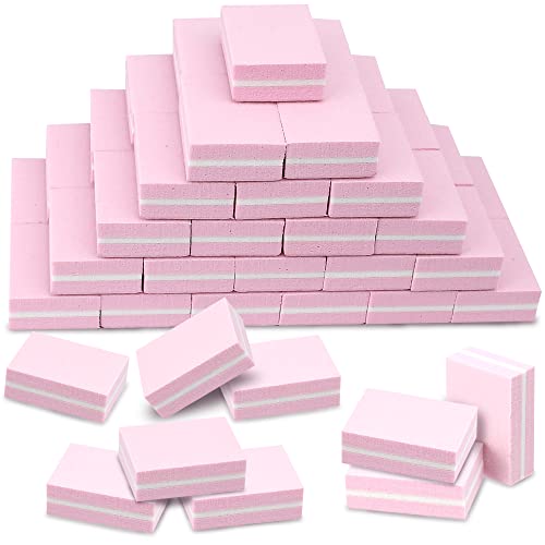 Mini Nail Buffer Blocks - 100/180 Grit Manicure Tools, 50 Pcs