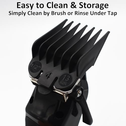 4-Piece Hair Clipper Guard Set for Wahl, 1/8" to 1/2" Cutting Guides