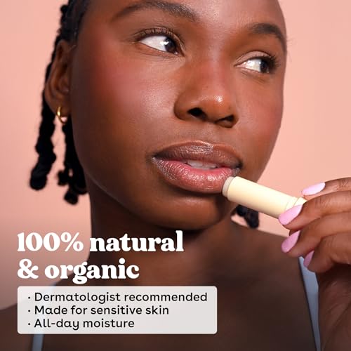 eos 100% Natural Organic Lip Balm 4-Pack - Strawberry, Mint, Pomegranate, Vanilla