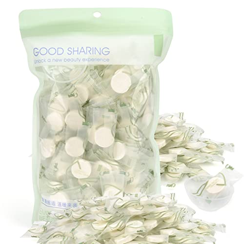 100Pcs Compressed Facial Mask Sheets for DIY Skin Care - Natural Cotton, Gentle & Hypoallergenic