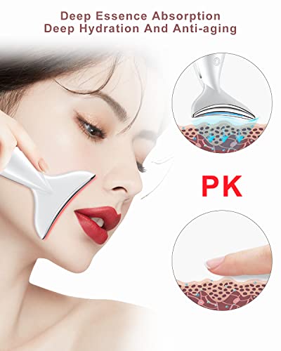 VOFEL White Face and Neck Massager with 45℃ Heat & 3 Modes | Anti-Aging Skin Care Device