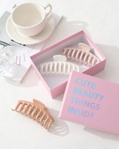 Large Silicone Hair Clips Set - Strong Hold Non-Slip Claw Clips