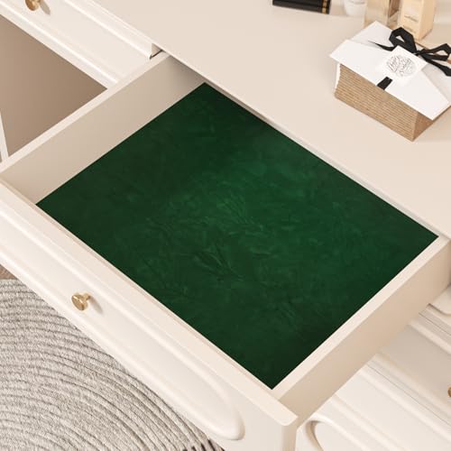 Green Velvet Drawer Liner Roll - Self Adhesive 12"x100"