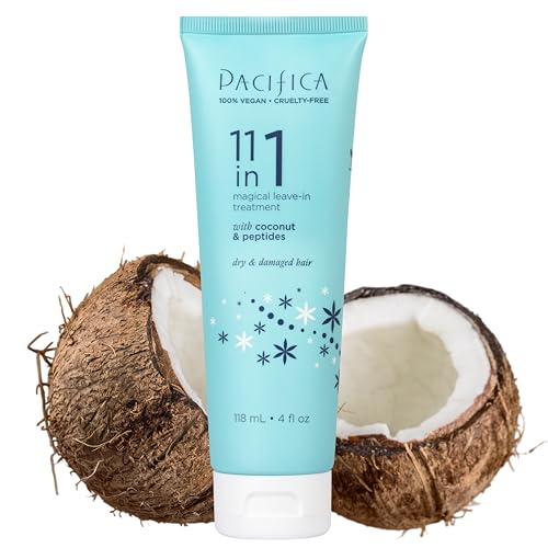 Pacifica Hair Detangler Spray & Leave-In Conditioner Bundle ? Tangle-Releasing Hydrating Leave On Conditioning Elixir for Frizz Control, Knotty Hair Repair & Smooth, Shiny Finish Vegan All Hair Types