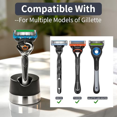 ERAVOR 2-Pack Safety Razor Stand - Compact Bathroom Countertop Organizer