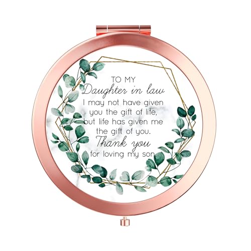 To My Daughter-in-Law Compact Mirror - Sentimental Gift for Weddings, Birthdays, Christmas