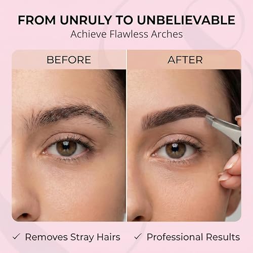 Coco¡¯s Closet Tweezer for Eyebrows ? Surgical grade Stainless Steel Slant Silver Tweezer - Precision for Ingrown Hair Removal