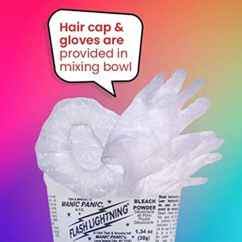 MANIC PANIC Bleach Kit - 40 Volume Developer & Powder, 1 Count - Lifts Dark Hair 7 Levels, Vegan & Cruelty Free