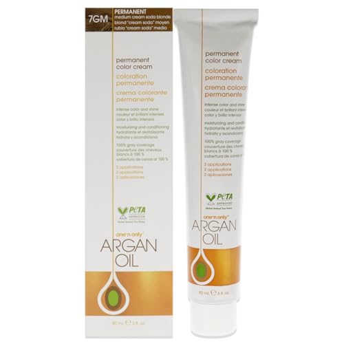 One 'N Only Permanent Hair Color Cream Soda Blonde 3 oz (7 g) Argan Oil