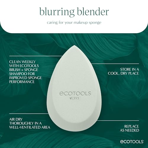 EcoTools Blend + Blur Makeup Brush & Sponge Duo for Flawless Finish