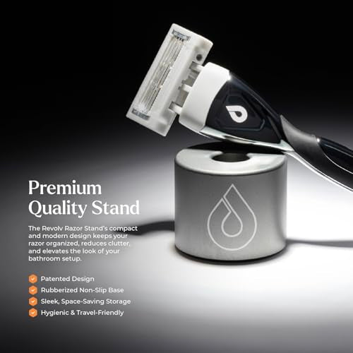 Revolv Razor Stand - Durable Holder for Most Cartridge Razors