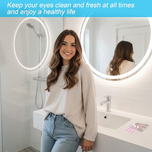 Pink Eyelid Margins Cleansing Brushes for Sensitive Skin - 5Pcs