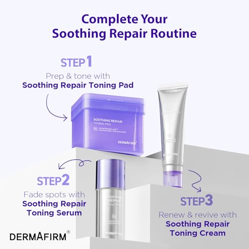 Dermafirm Soothing Repair Toning Cream - Vegan Face Moisturizer with Niacinamide & Bakuchiol (1.69 fl oz)
