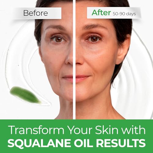Caressilk 100% Organic Squalane Face Oil - Hydrating Vegan Moisturizer for All Skin Types