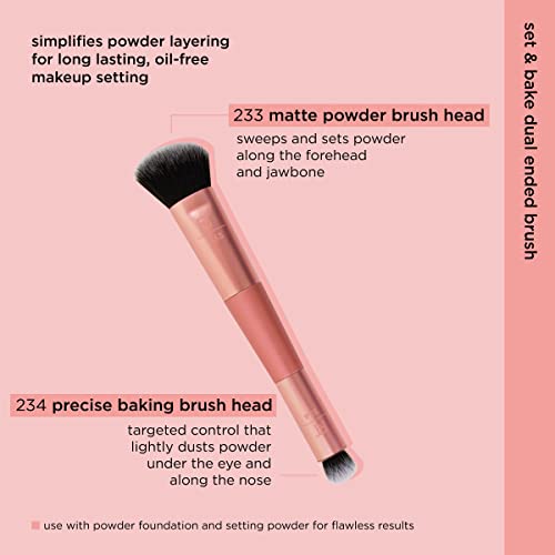 Real Techniques Double-Ended Makeup Brush for Foundation & Concealer